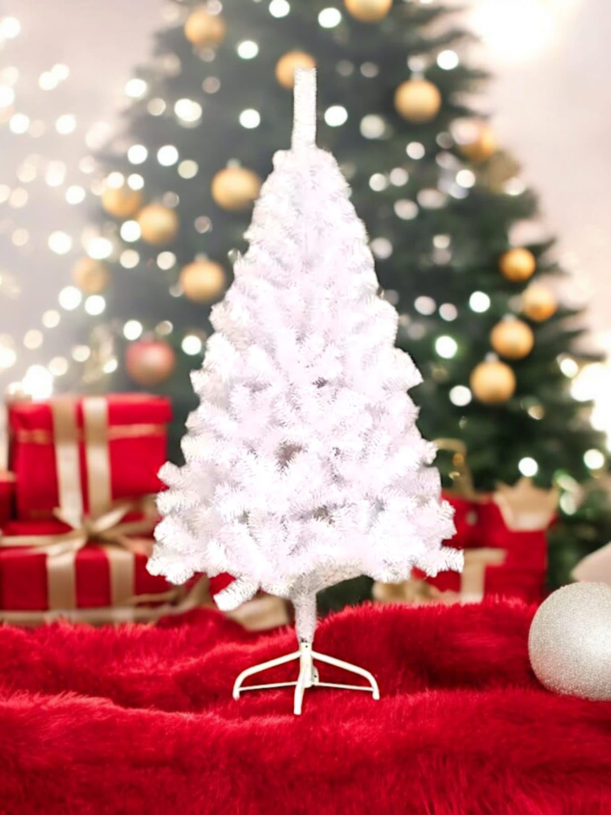 Suninow Pine Christmas Tree | Merry Christmas Tree| Christmas Tree Gifts Items| Christmas Decoration |Christmas Decorations | Christmas Gifts | Christmas Decoration Items for Home (6ft White Pine)