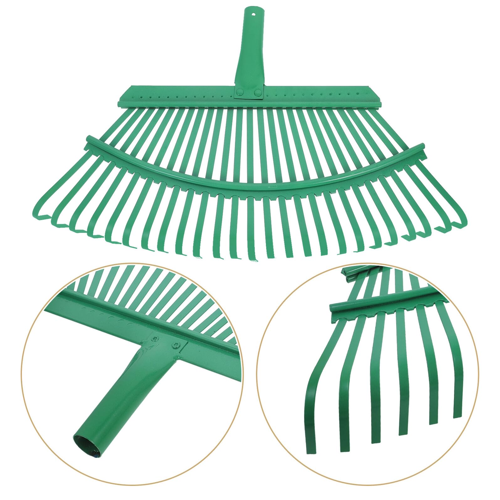 Gartenrechenkopf aus Robustem Stahl Laubrechen Ersatzkopf Leicht und Langlebig Vielseitig für Rasen Künstlichen Rasen und Laubentfernung Ergonomisch Stabile Konstruktion