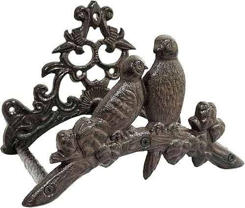 Miniatura 8 de Soporte para manguera de jardín, colgador de manguera de agua resistente de hierro fundido, colgador de manguera de montaje en pared exterior,