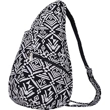 AmeriBag Healthy Back Bag 19" Print Crossbody Sling Folklore Black