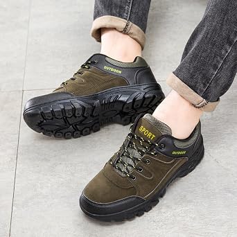 Casual Shoes for Men, Hiking Footwear, Comfort Travel Trekking Outdoor Sneakers, Non Slip Mountain Climbing Sport Trainers, Winter Season Walking Shoes, Lightweight Comfort Footwear
