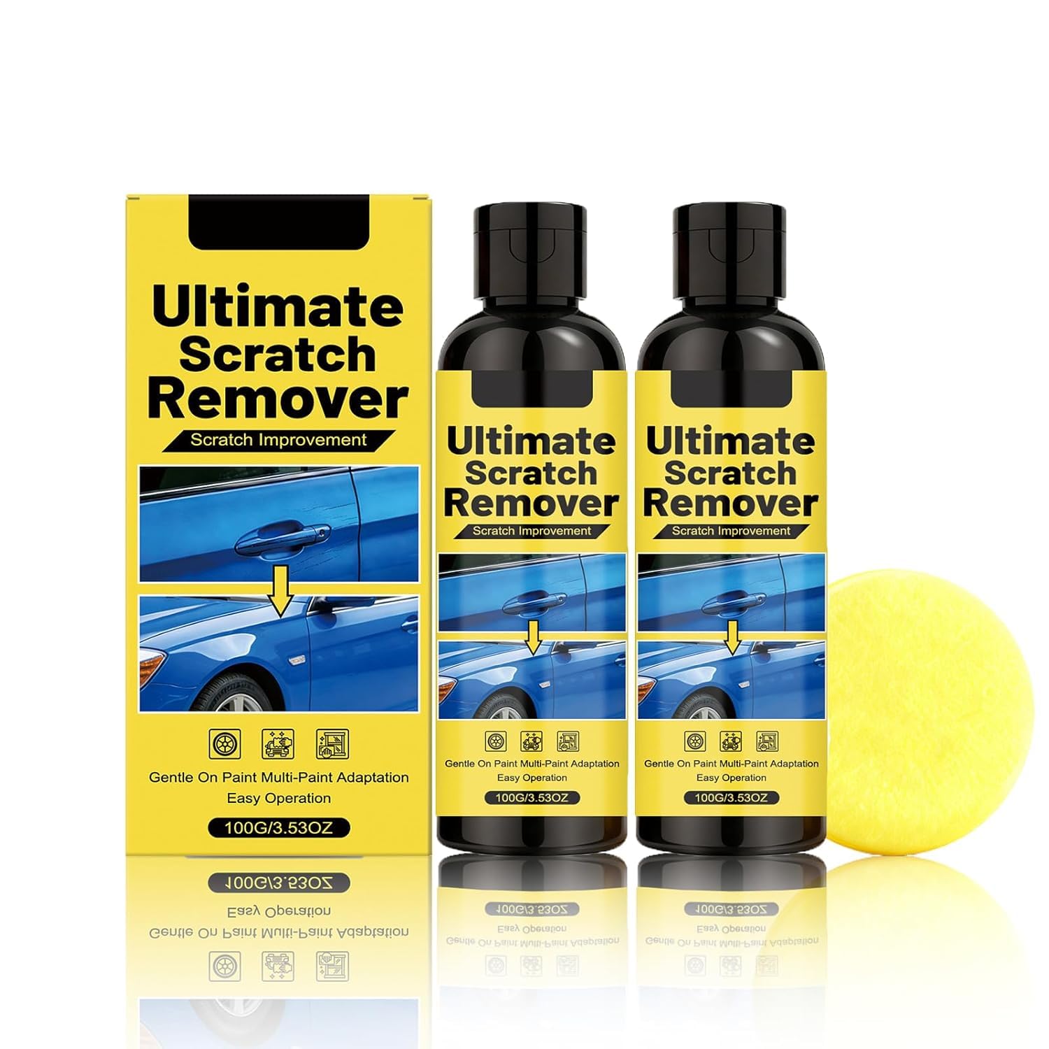 Nanopolix Scratch Remover, Nano-Polix Scratch Remover, Car Scratch Remover for Shine and Protection(2pc)