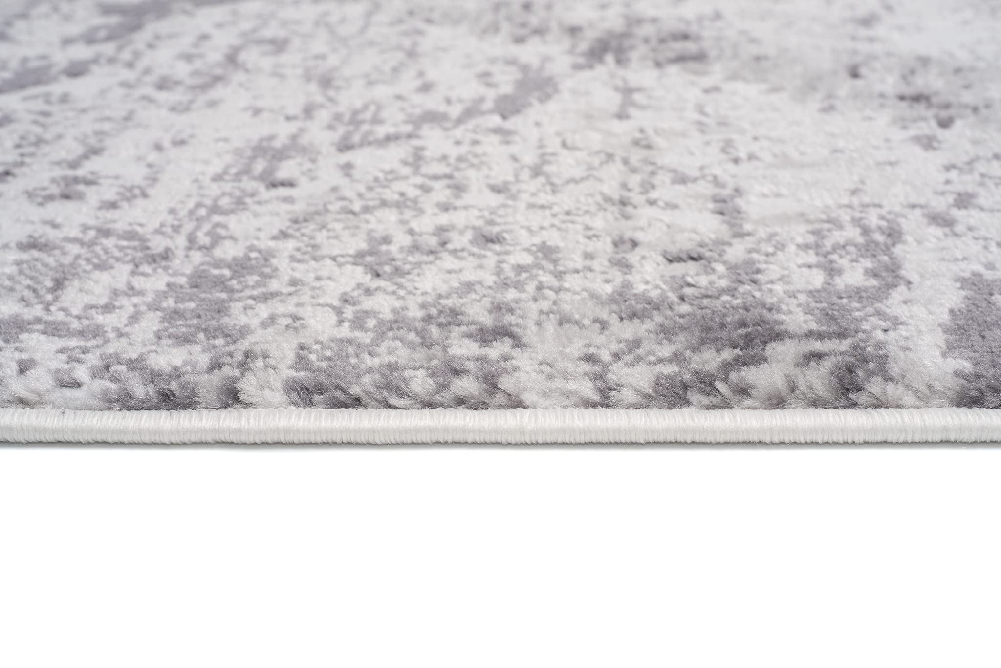 TAPISO Sky Tapis de Salon Chambre Salle à Manger Adulte Bureau Design Moderne Anthracite Gris Clair Moucheté Motif Abstrait Poil Court Moelleux 140 x 200 cm