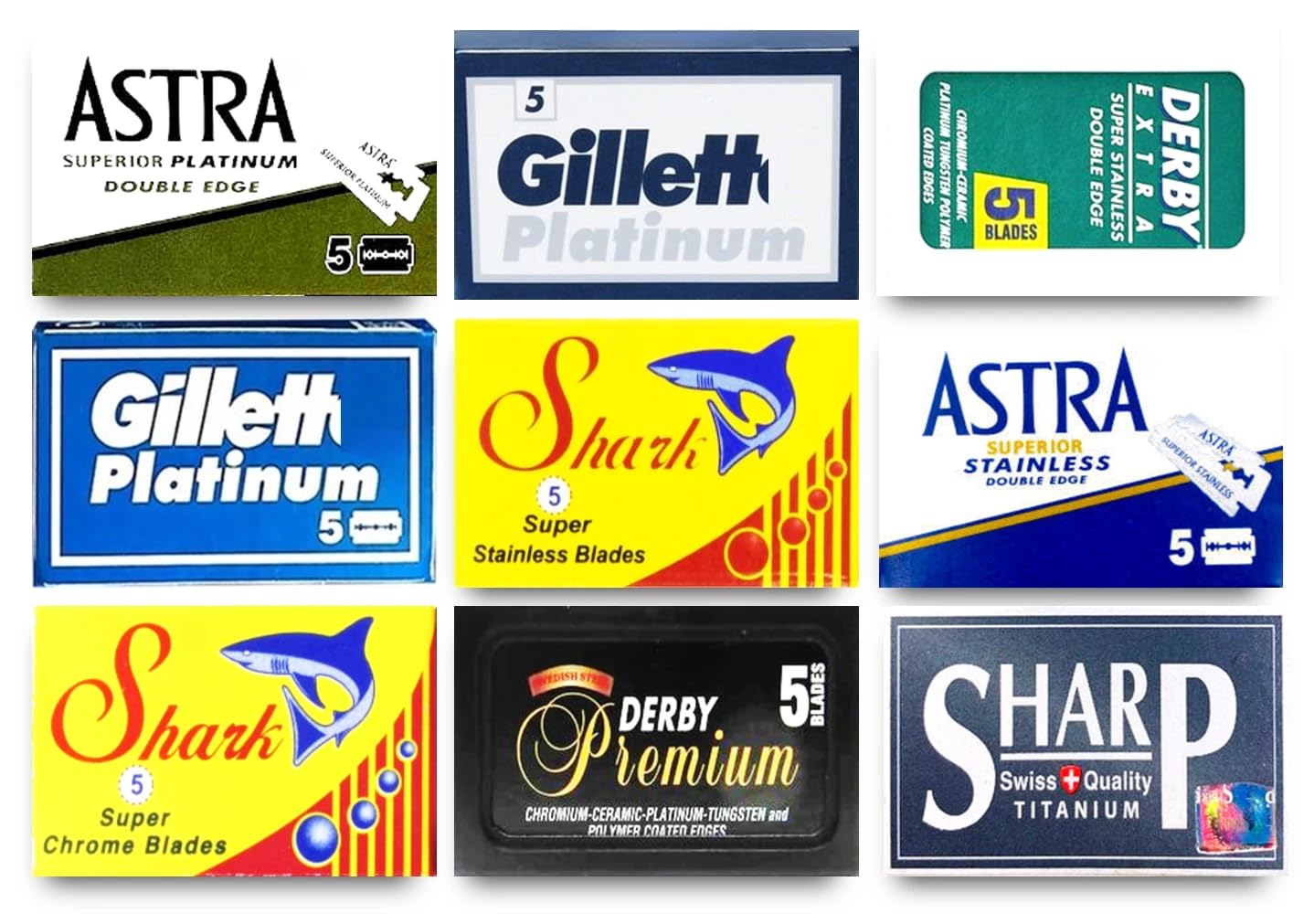 Astra Shark Derby GiIIette Permasharp - 45 ostrzy do golenia
