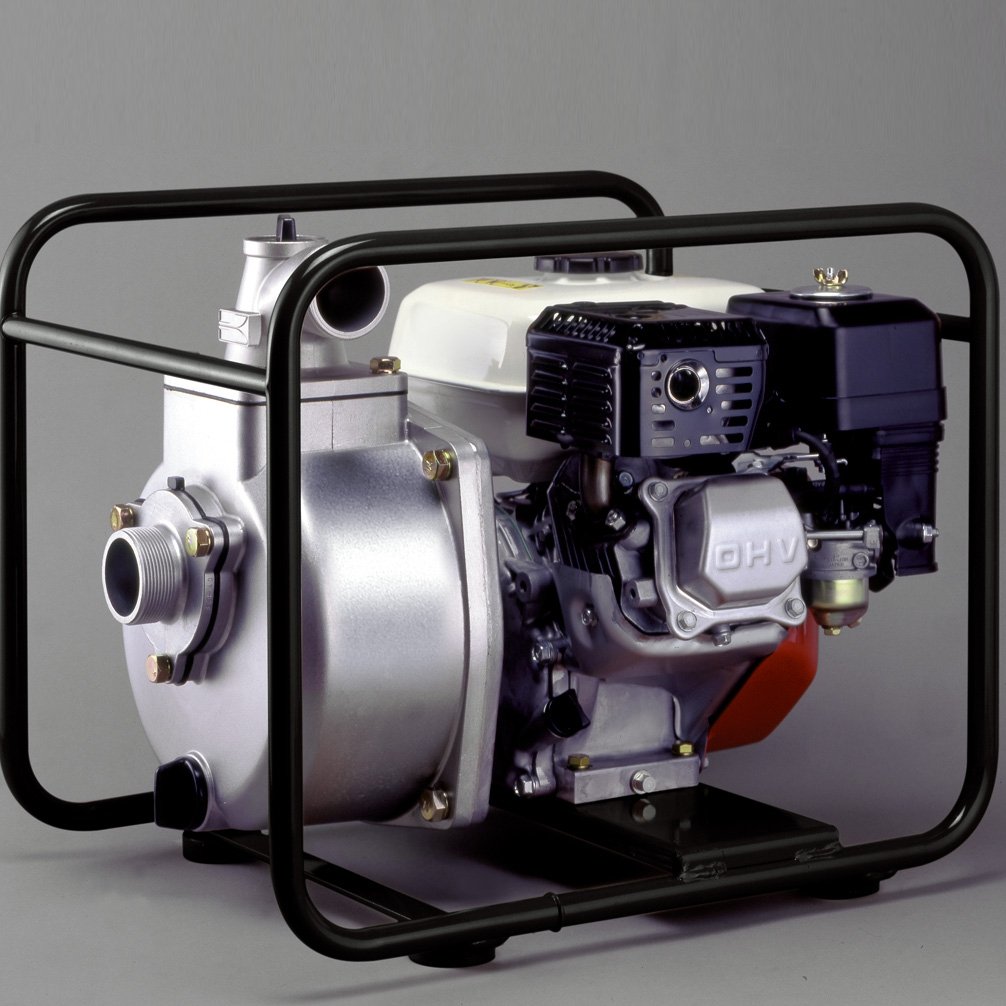 KOSHIN Bomba de agua de gasolina SERH-50B de alta presión, motor original Honda GX160, 440 l/min, altura de extracción de 57 m, bomba profesional para riego, agricultura y protección contra incendios