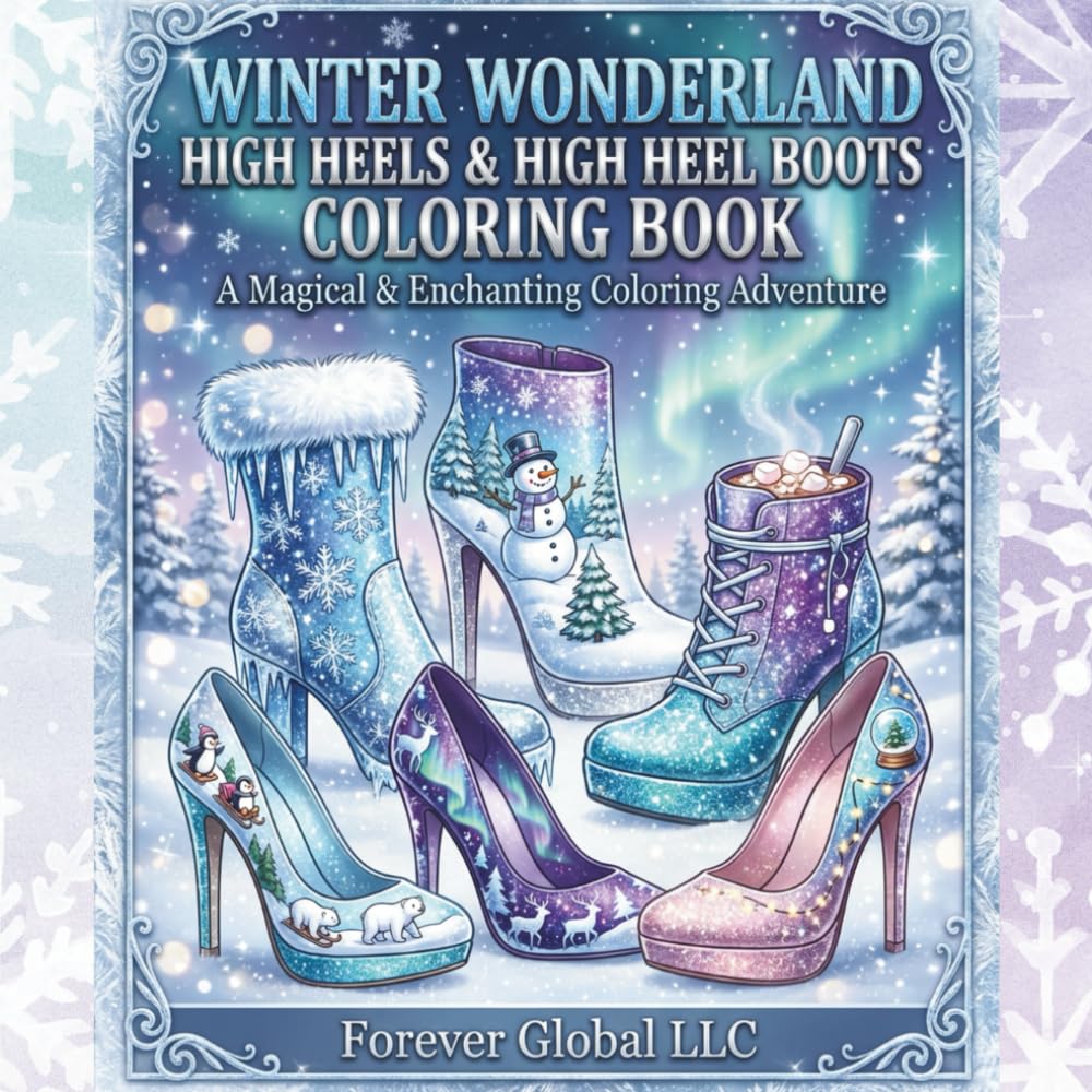 WINTER WONDERLAND HIGH HEELS & HIGH HEEL BOOTS COLORING BOOK: A MAGICAL & ENCHANTING COLORING ADVENTURE (Sweet Stiletto Dreams)