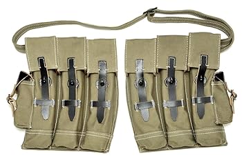 東ドイツ軍　実物サスペンダー、ベルト、水筒、レプリカMP40マガジンポーチ雑嚢 東ドイツ軍 実物サスペンダー、ベルト、水筒、レプリカMP40