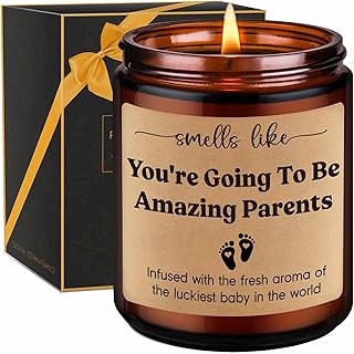 GSPY Candles, New Parents Gifts - New Mom Gifts, New Dad Gifts, Mom and Dad Gifts for New Parents - Funny Pregnancy, Christmas, Gender Reveal Gifts for Parents to to, First Time Dad, Mom to be