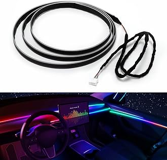 Dreamcolor Acrylic Interior Car LED Strip Light 29.5-inch, which fit for dreamcolor main controller connects and sub-controller kit (not including), Not applicable dreamcolor 5 in 1(single controller)