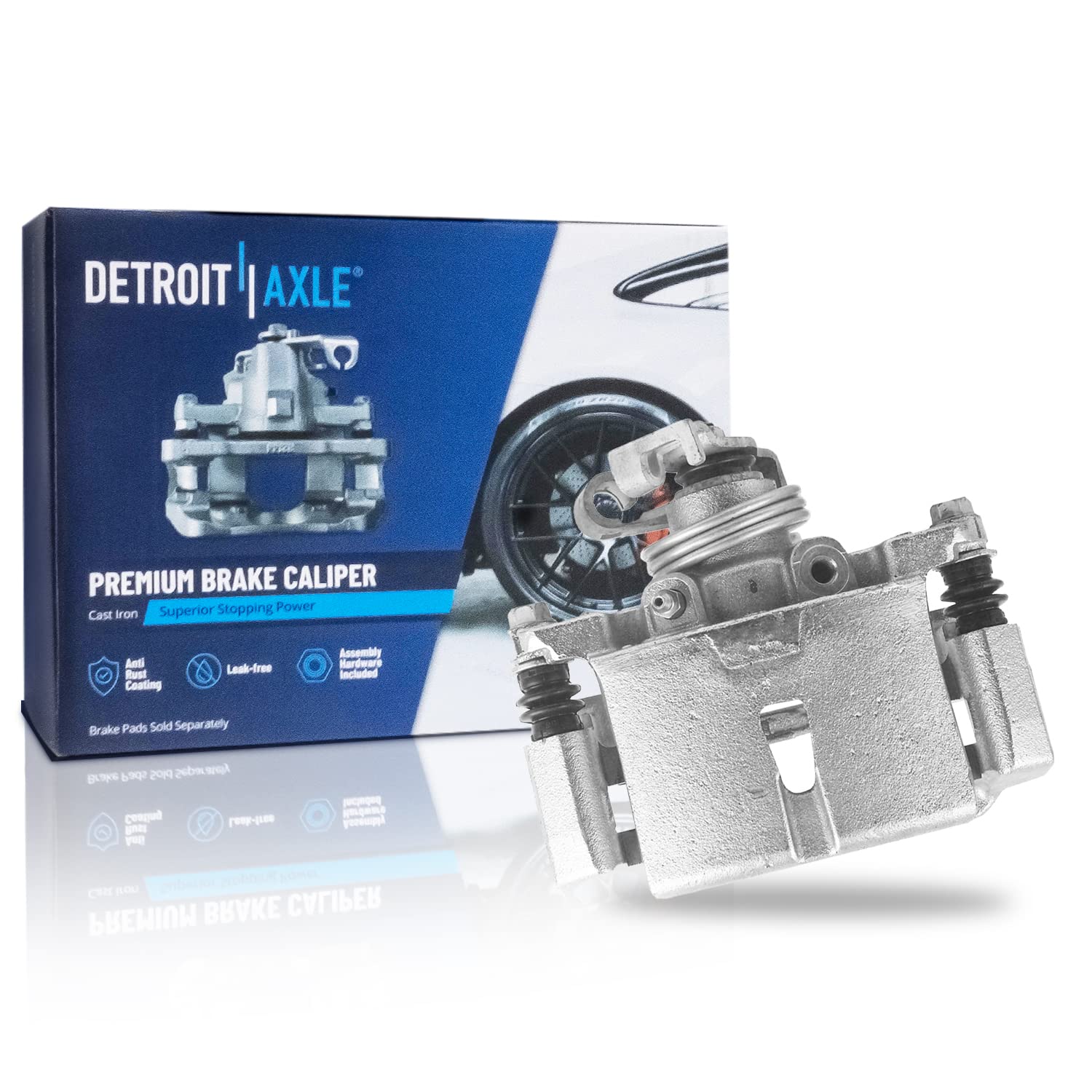 Detroit Axle - Rear Right Brake Caliper w/Bracket Replacement for 2005-2009