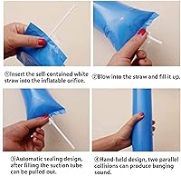 Vista 3 de Comicfs Bam Bam Thunder - 40 palos gruesos de papel metálico para animar a bailar, bailar, baloncesto, fútbol, ruidos