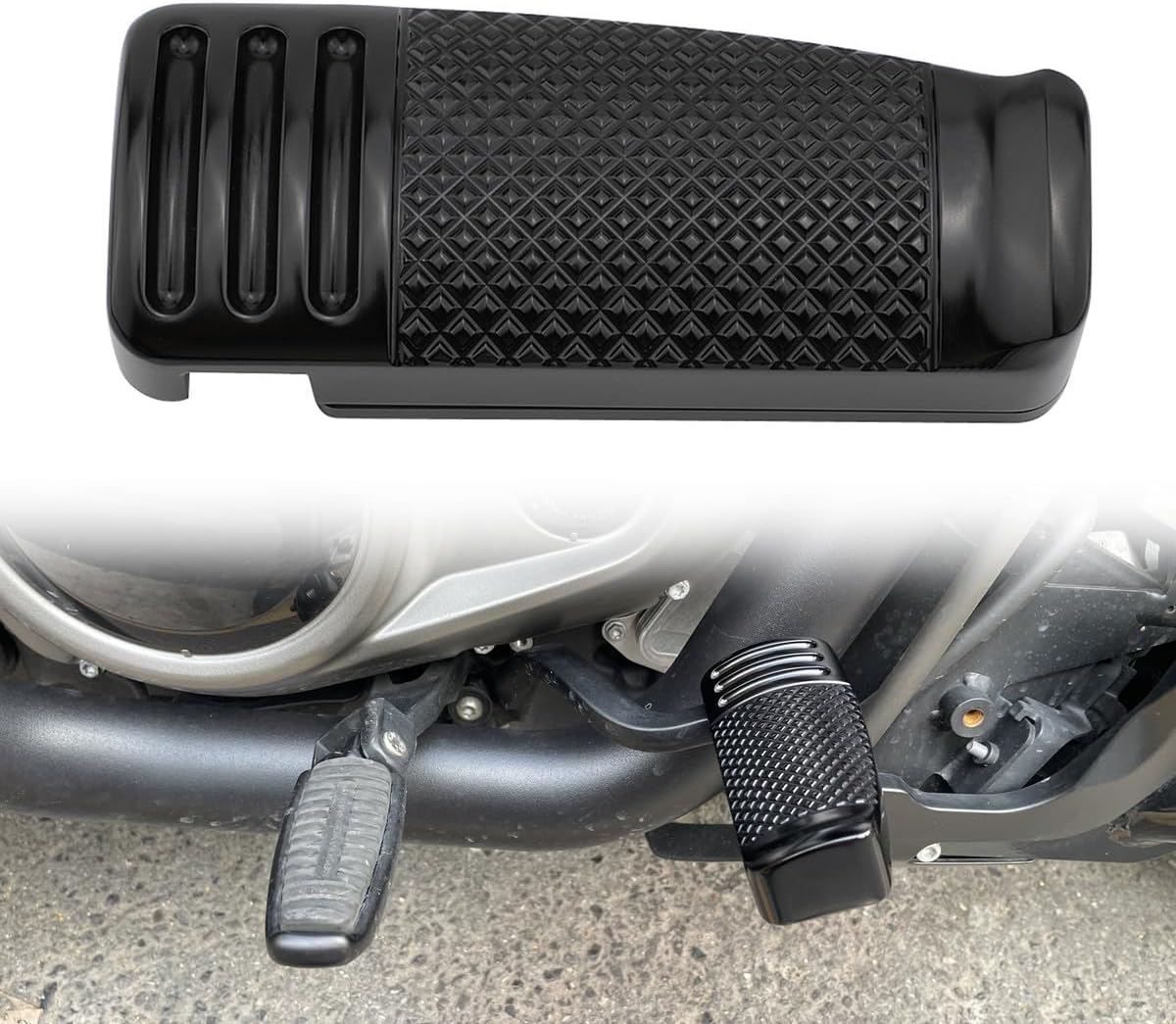 Brake Pedal Lever Cover for Harley Nightster Special RH975 RH975S, B | Motorcycle Rear Enlarge Extension Non-Slip Brake Pad