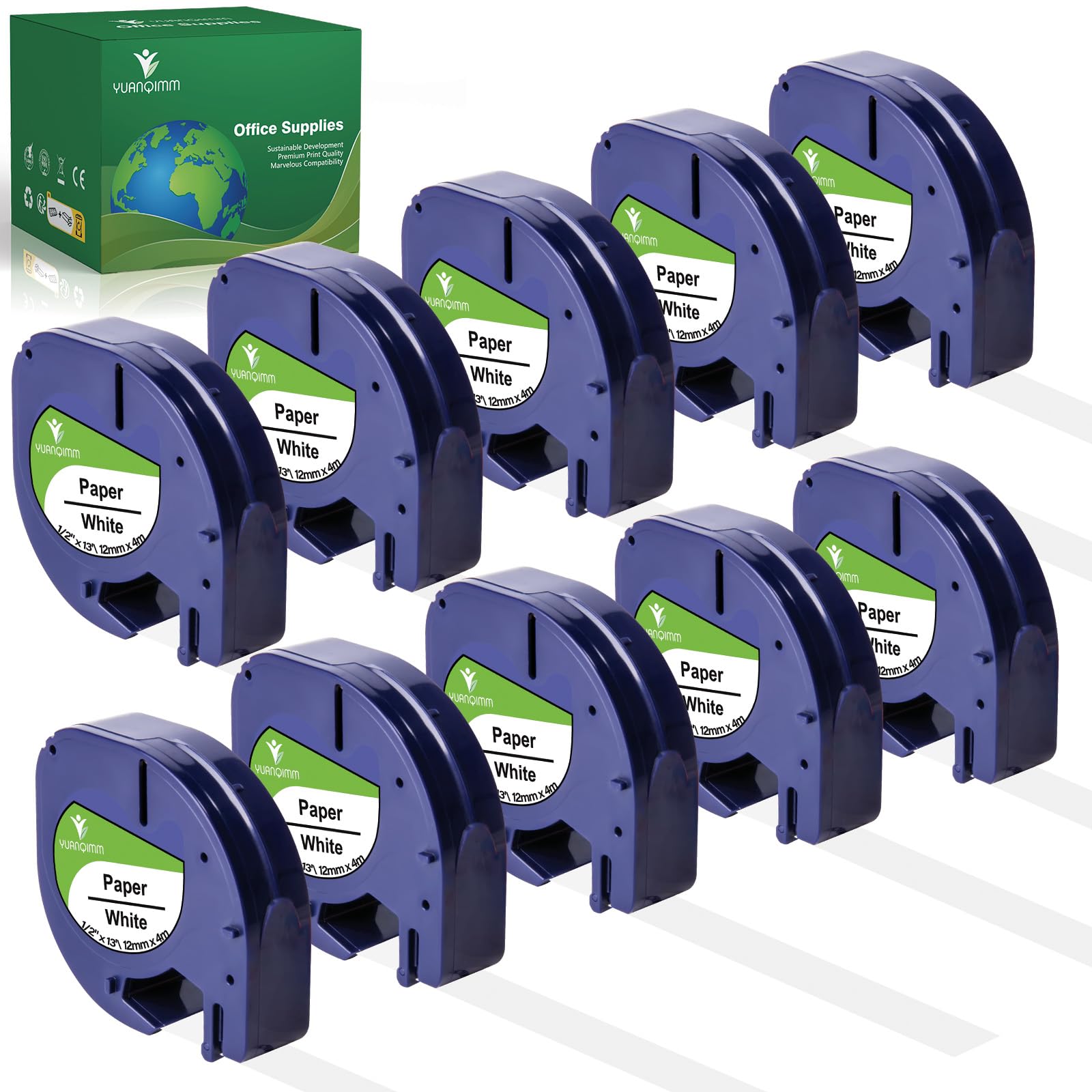 Photo 1 of YUANQIMM Compatible Dymo 91330 Label Tape 10PK
