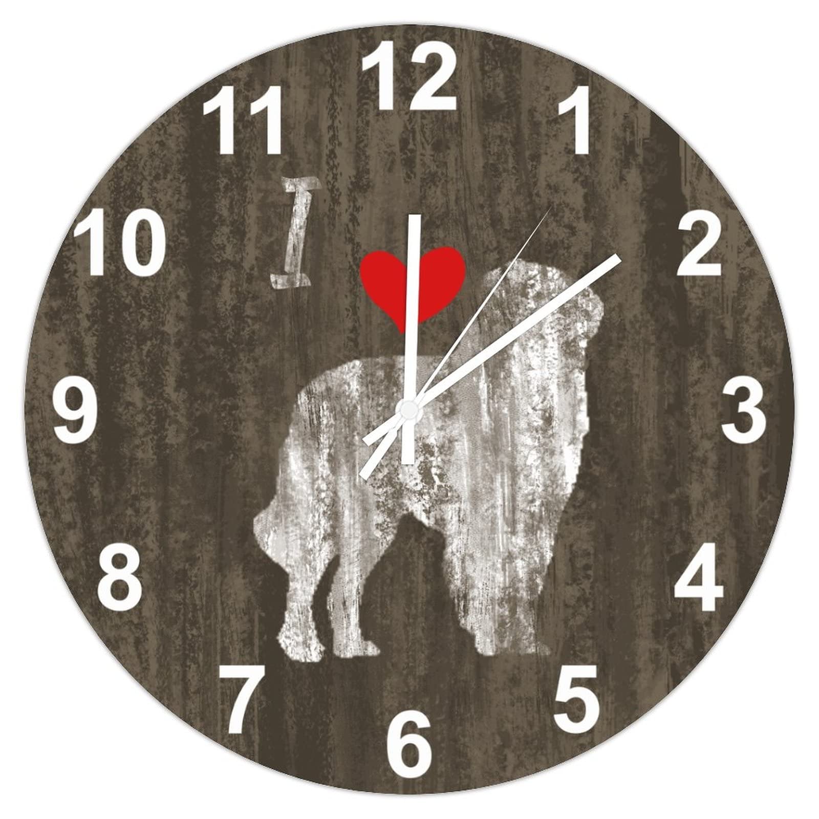 Horloge murale silencieuse quartz 38 cm Berger des Carpates