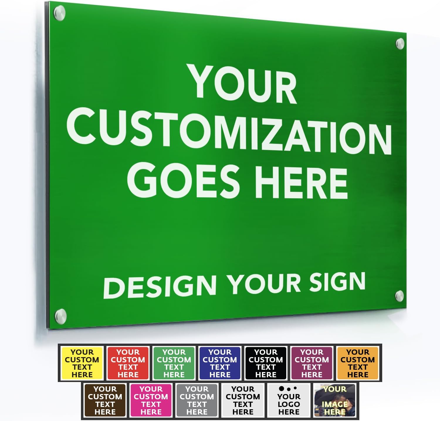 Custom Outdoor Metal Signs, Personalized Aluminum Signs