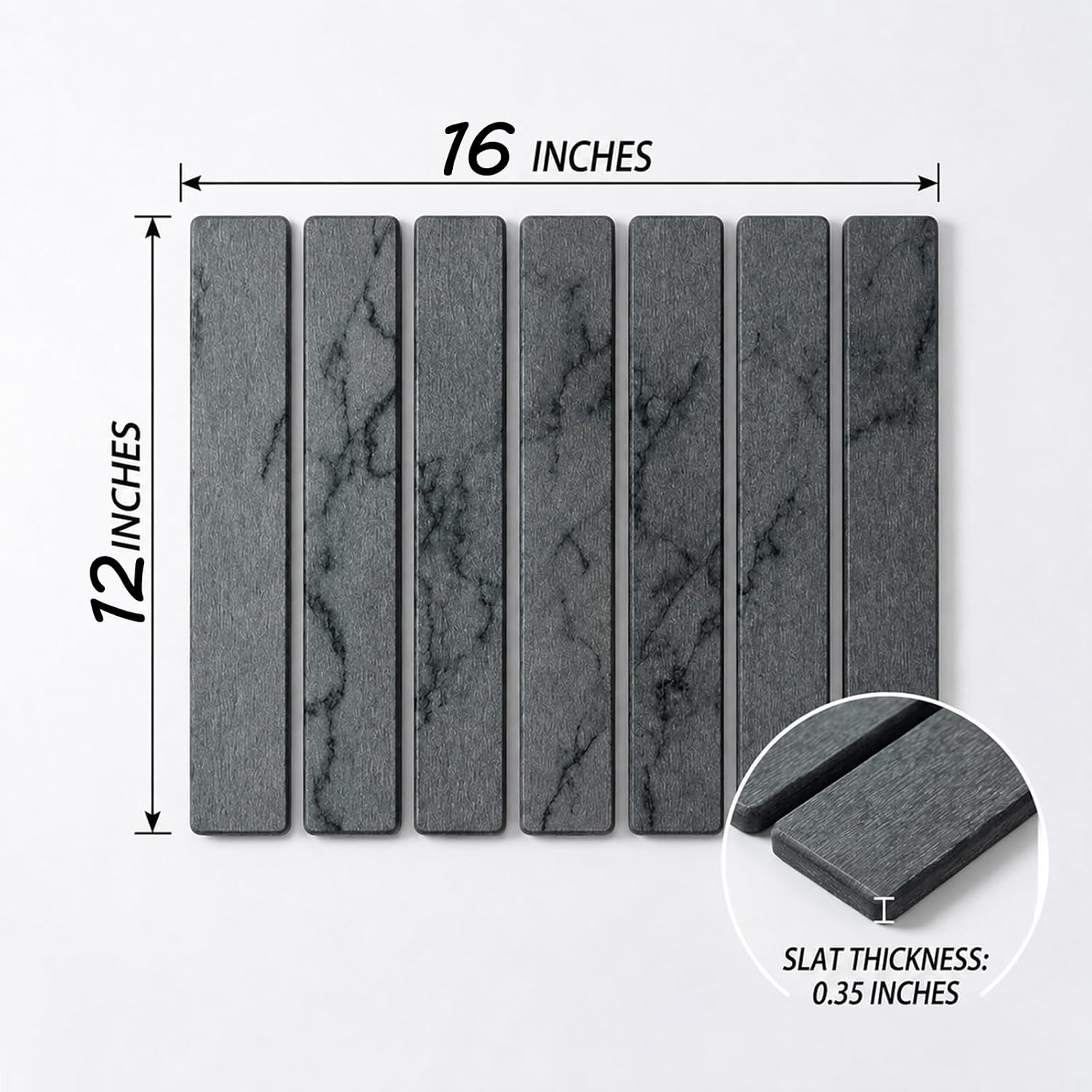 Large Stone Dish Drying Mat for Kitchen Counter, Foldable Diatomaceous Earth Dish Drying Mat, Quick Dry & Super Absorbent Stone Drying Pad for Dishes, Bottles, Cups & Utensils-16*12in