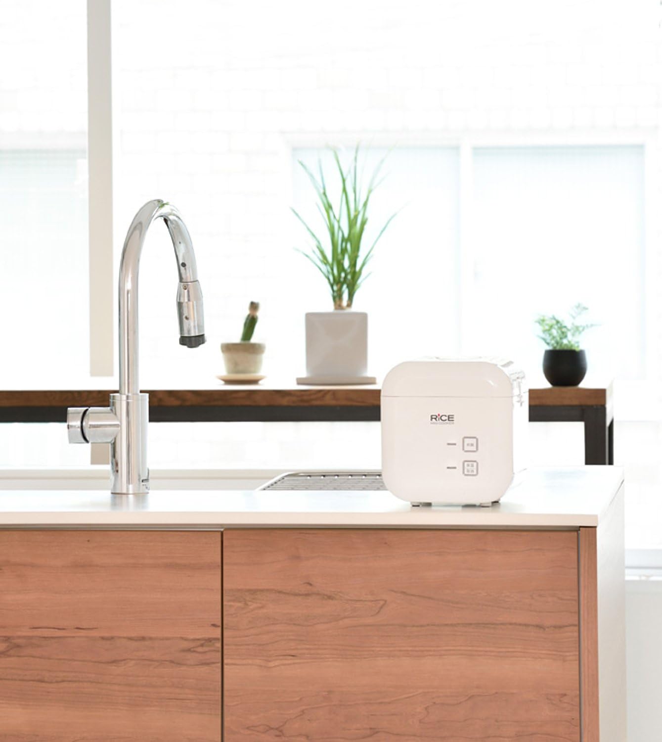 APIX rice cooker (0.5 to 2 Go cook) warmth featured side dish warm tray with white ARC-220-WH