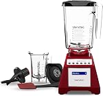 Blendtec Total Mélangeur original classique, 90 oz WildSide+ Jar, c'est ça. 24 oz Twister Jar et Spectacula Spatula - rouge