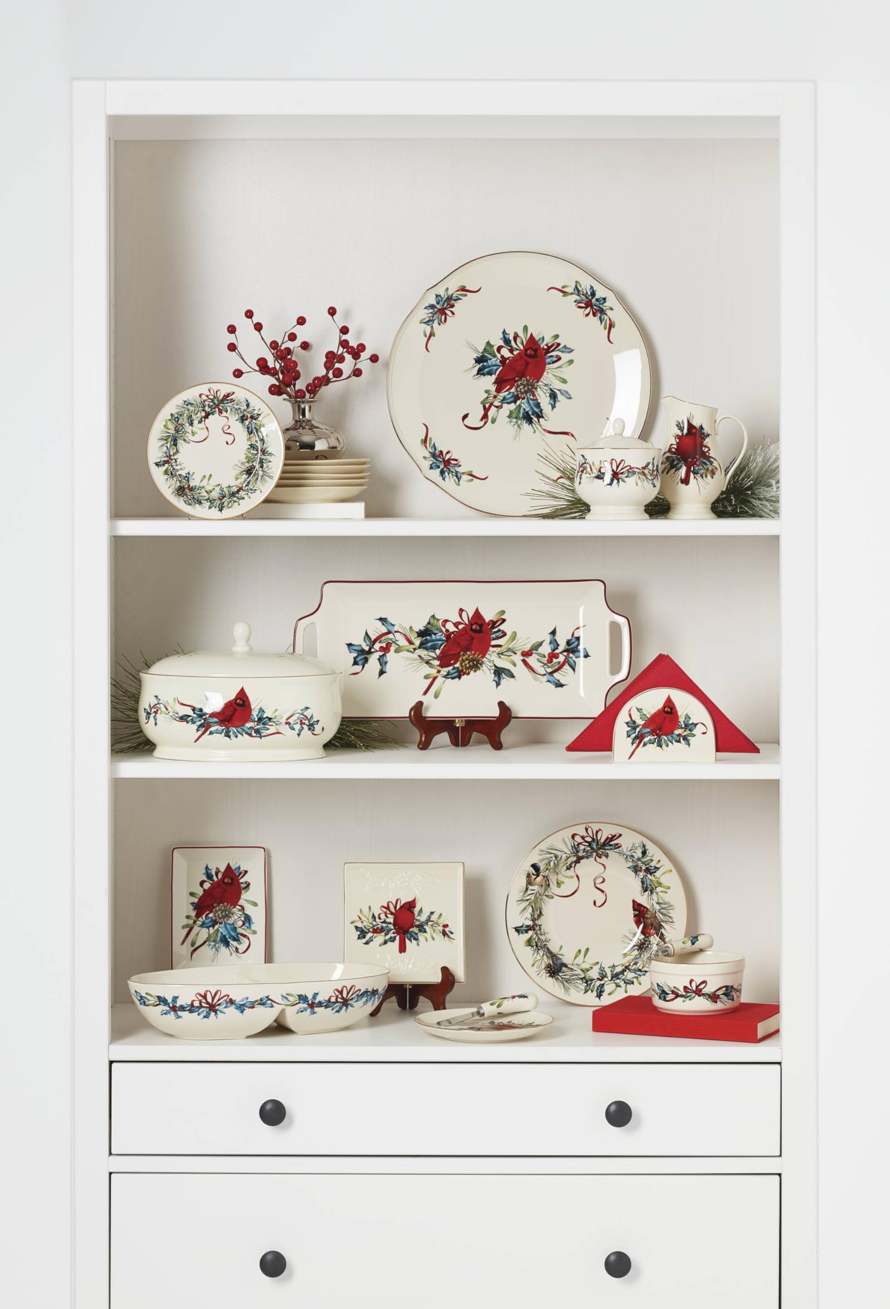 Amazon.com: Lenox 853785 Winter Greetings Round Serving Turkey