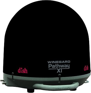 Winegard PA-2035 Pathway X1 Automatic Portable Truck Satellite TV Antenna for Dish, Black