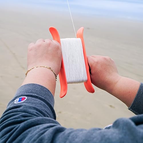 Miniatura 4 de In the Breeze 3449  50lb x 500' Trenzado Winder Breezy, Coral  Accesorio de vuelo de cometa  Bobinadora de paletas con línea