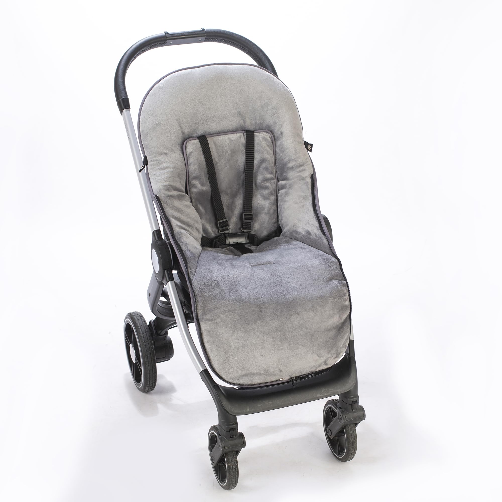 variouss Saco polar de Silla de Paseo Universal, Saco carrito de Bebé invierno, Desmontable impermeable y transpirable (Vichy Negro)