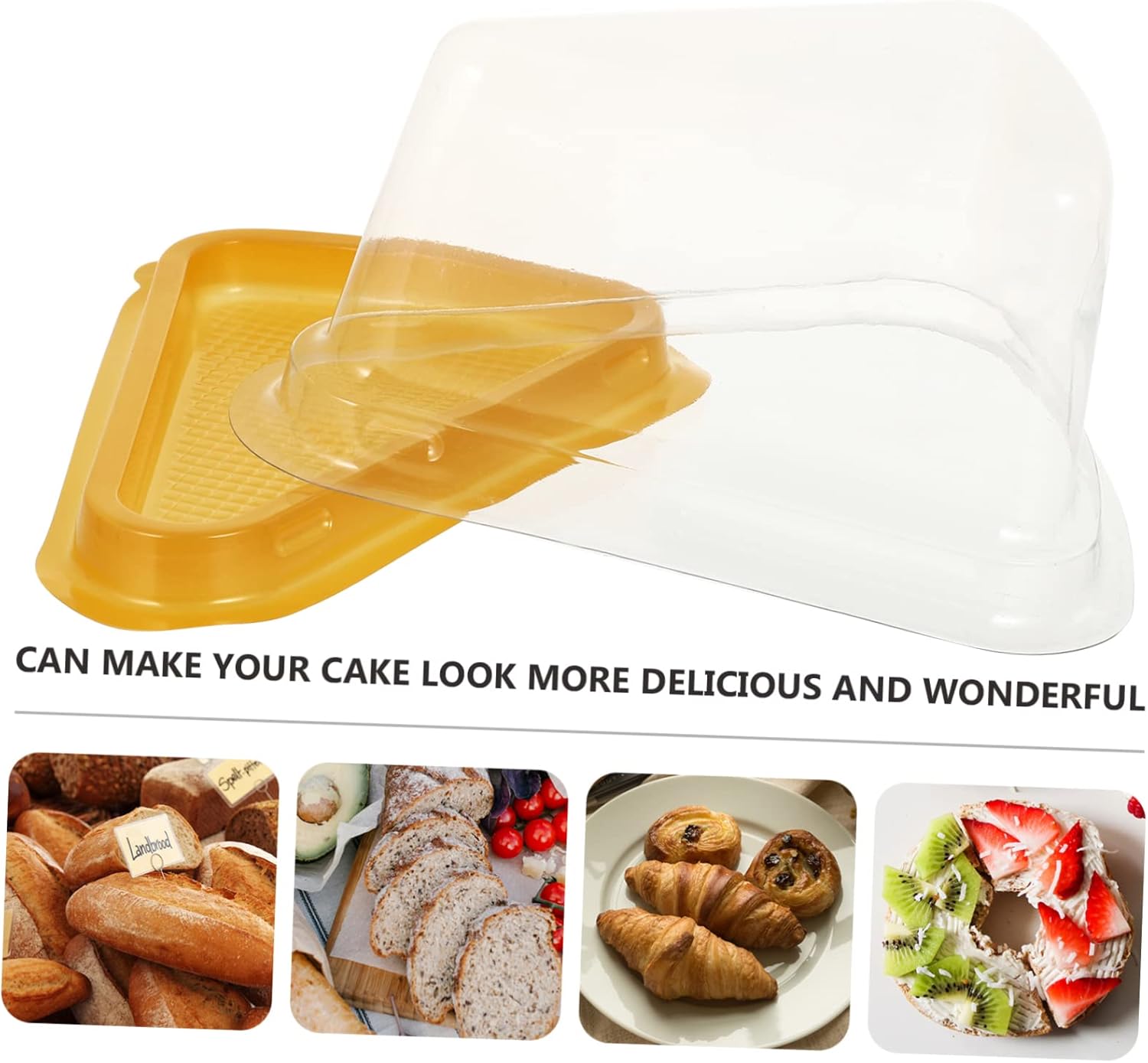 Bakery Triangle Box Cheesecake Container 100pcs Cake Boxes for Occasions