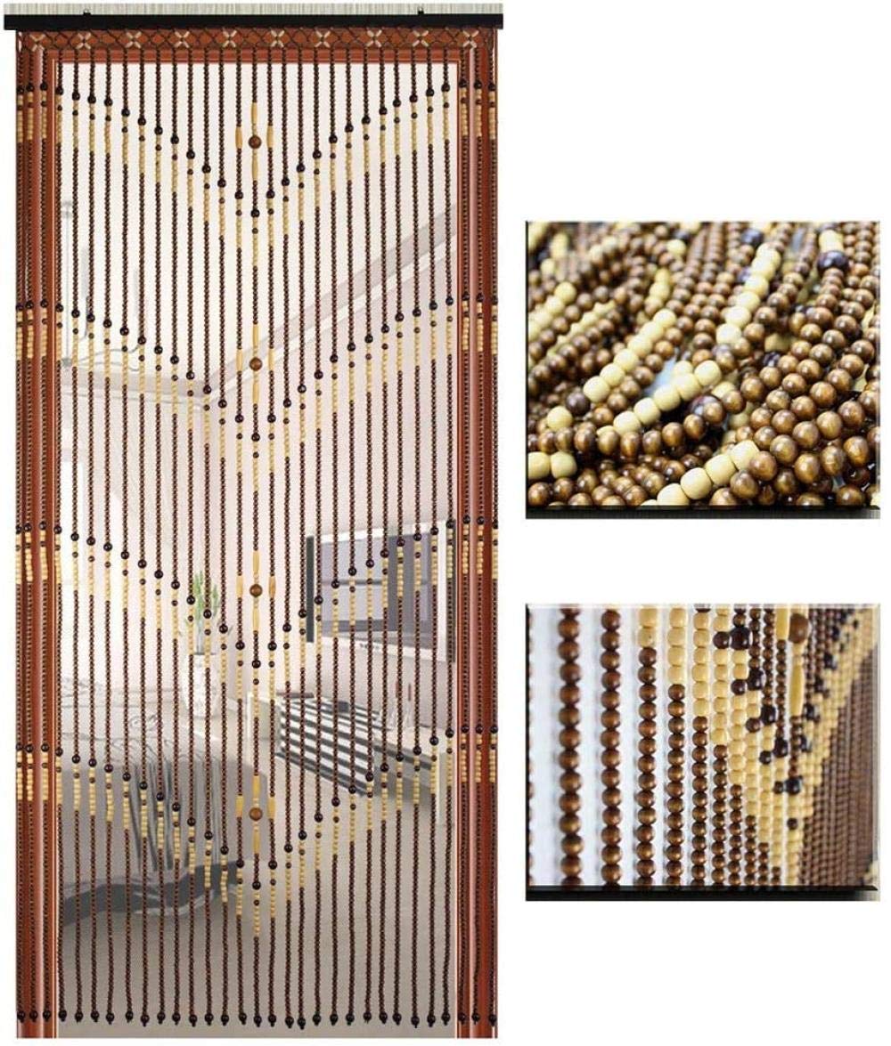 Rideau bois massif perles haute densité 100cmX180CM pour intérieur
