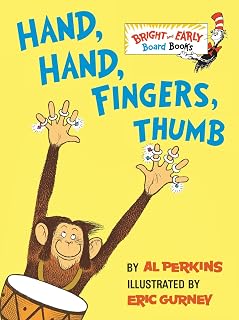 Hand, Hand, Fingers, Thumb Board Book by Al Perkins: Musical Monkeys Teach Hands, Fingers, Thumbs & Drums to Babies & Toddlers
