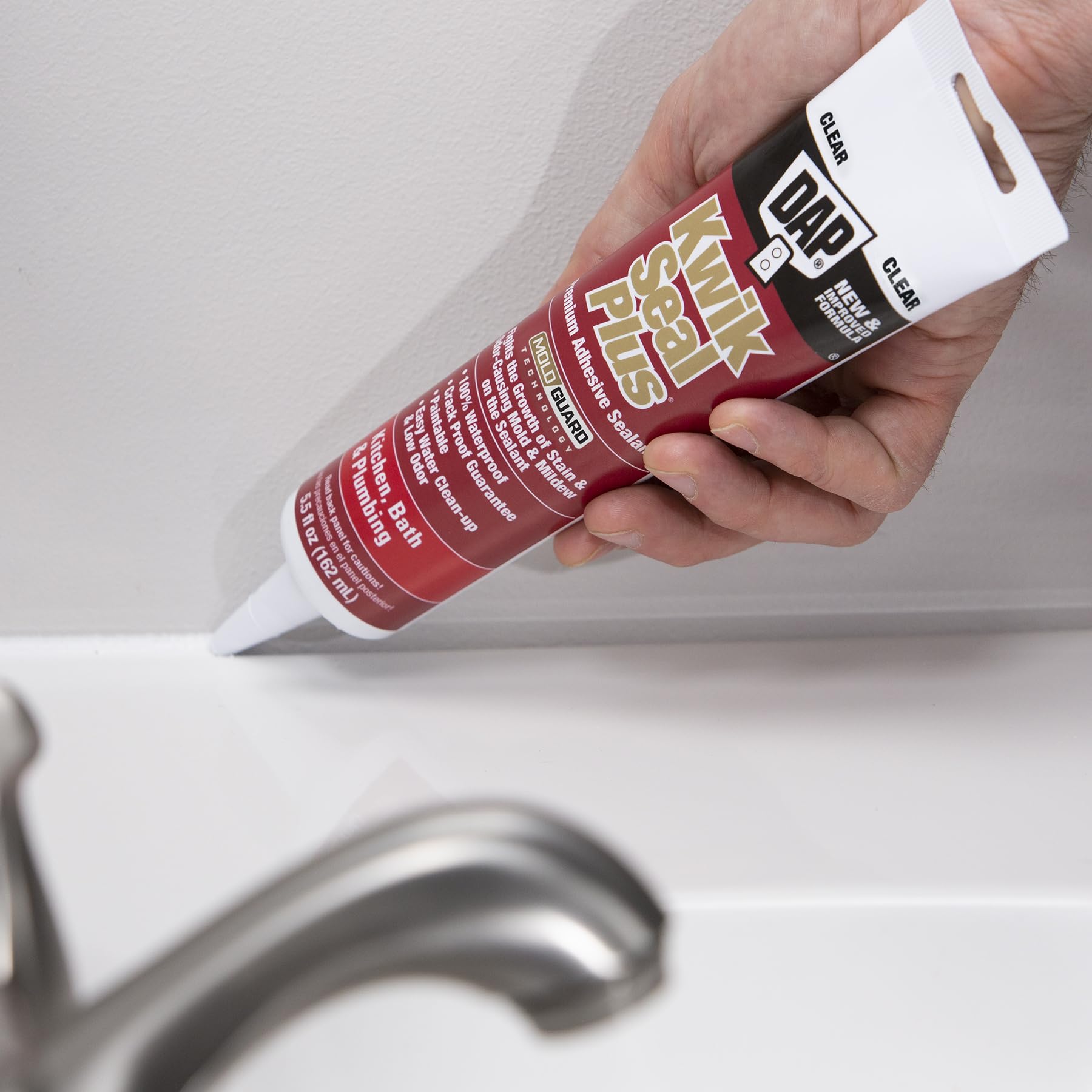 Dap Claro Kwik Seal Plus Kitchen & Bath All-Purpose Adhesive calafatear 18546