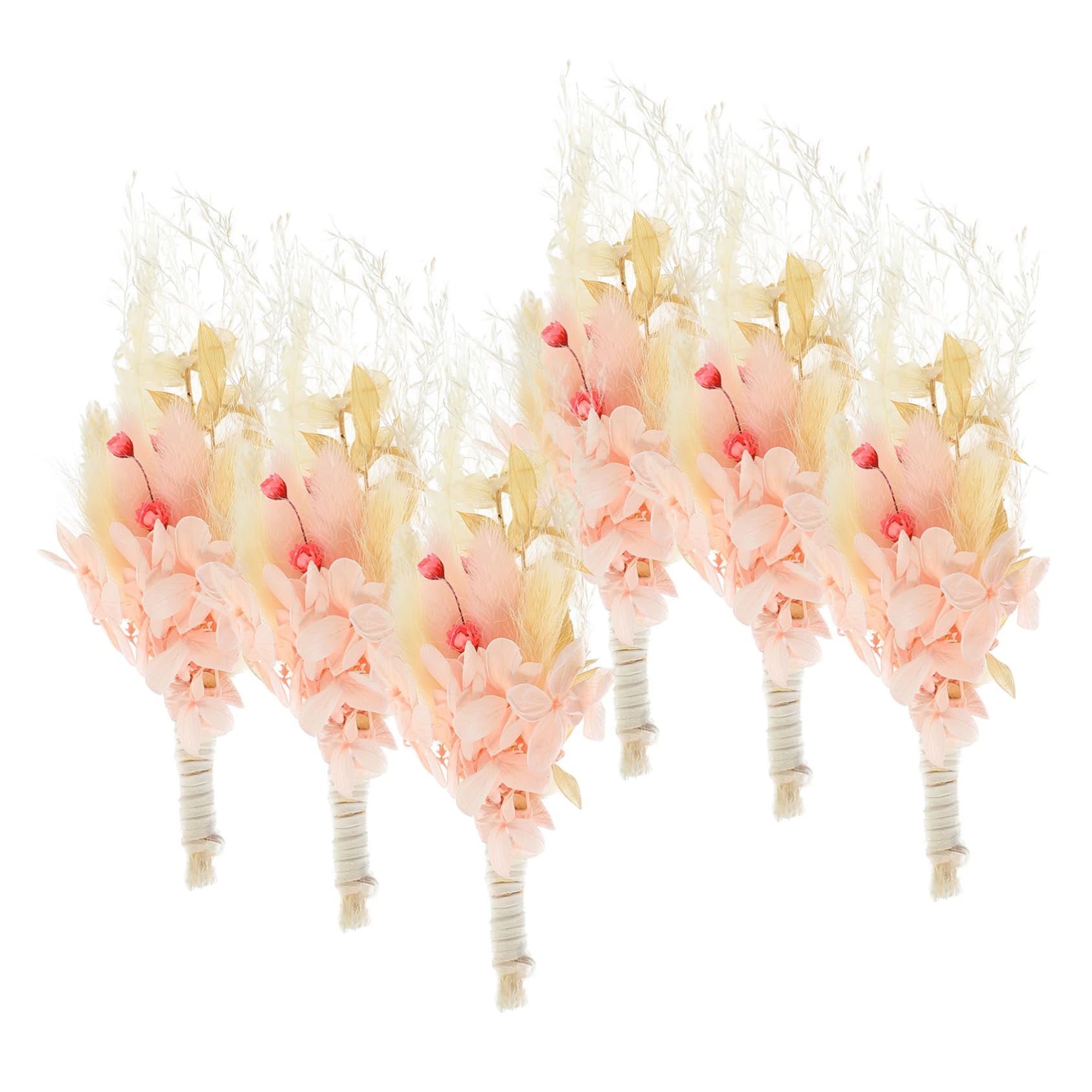 STOBAZA 4stücke Mini Trockenblumenstrauß Boho Blumen Für Hochzeit -Dekoration Fotorahmen Heimdekoration Naturgetrocknete Blumen Für Festliche Anlässe Und Kreative Arrangements