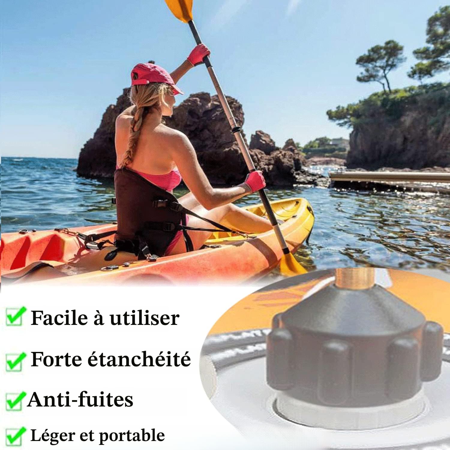 Adaptateur de pompe de SUP gonflable, convertisseur de pompe à air, adaptateur de valve à air Sup avec fixation standard conventionnelle pour planche à pagaie, lit gonflable, bateau gonflable, kayak Adaptateur de pompe de SUP gonflable, convertisseur de pompe à air, adaptateur de valve à air Sup avec fixation standard conventionnelle pour planche à pagaie, lit gonflable, bateau gonflable, kayak