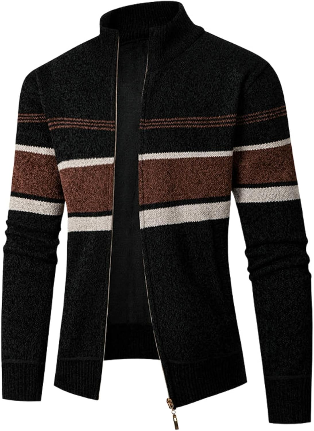 Men's Trendy Long Sleeve Knit Sweater Cardigan