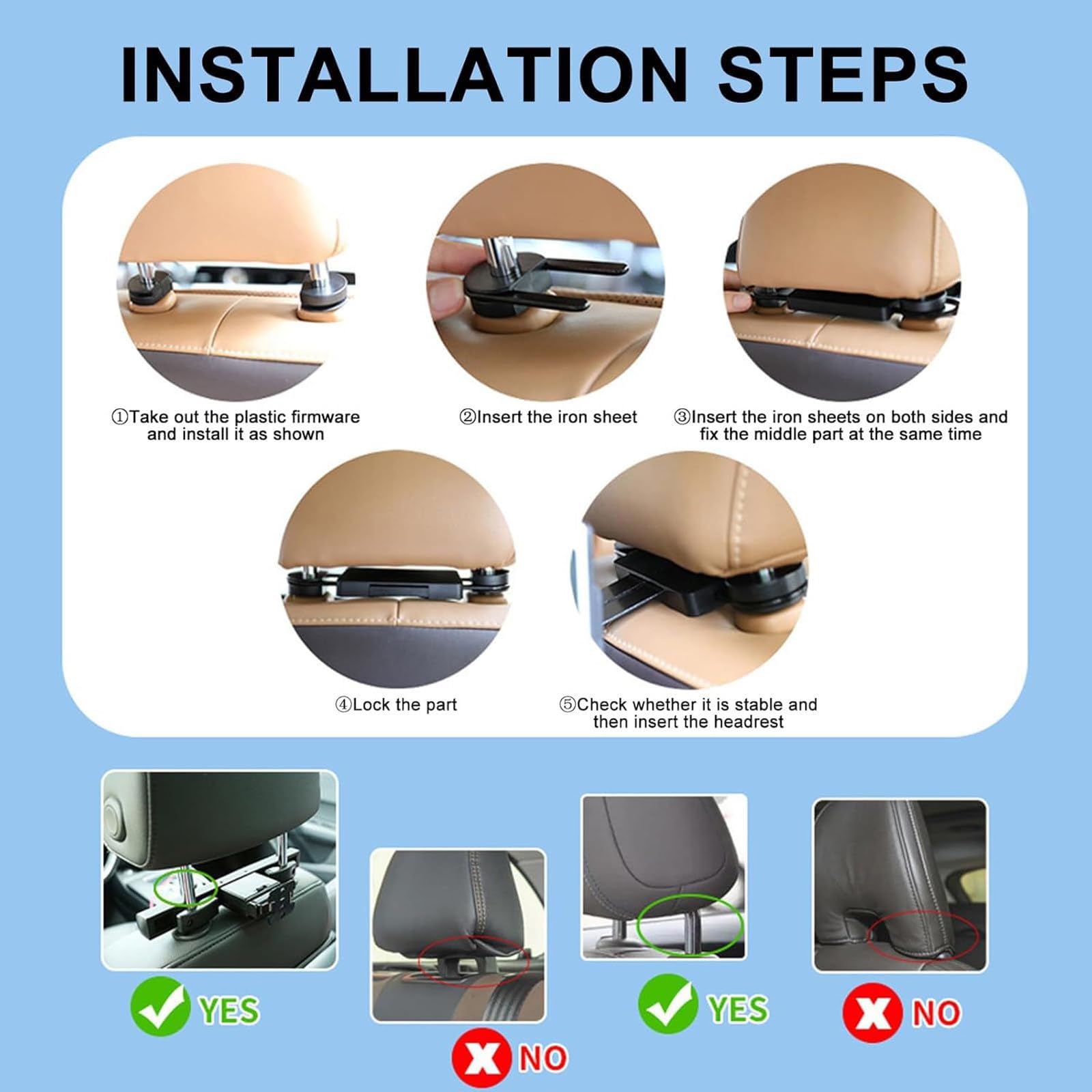 Moniteur D'appui-tête De Voiture (10,1/11,6 Pouces), Écran Tactile IPS HD