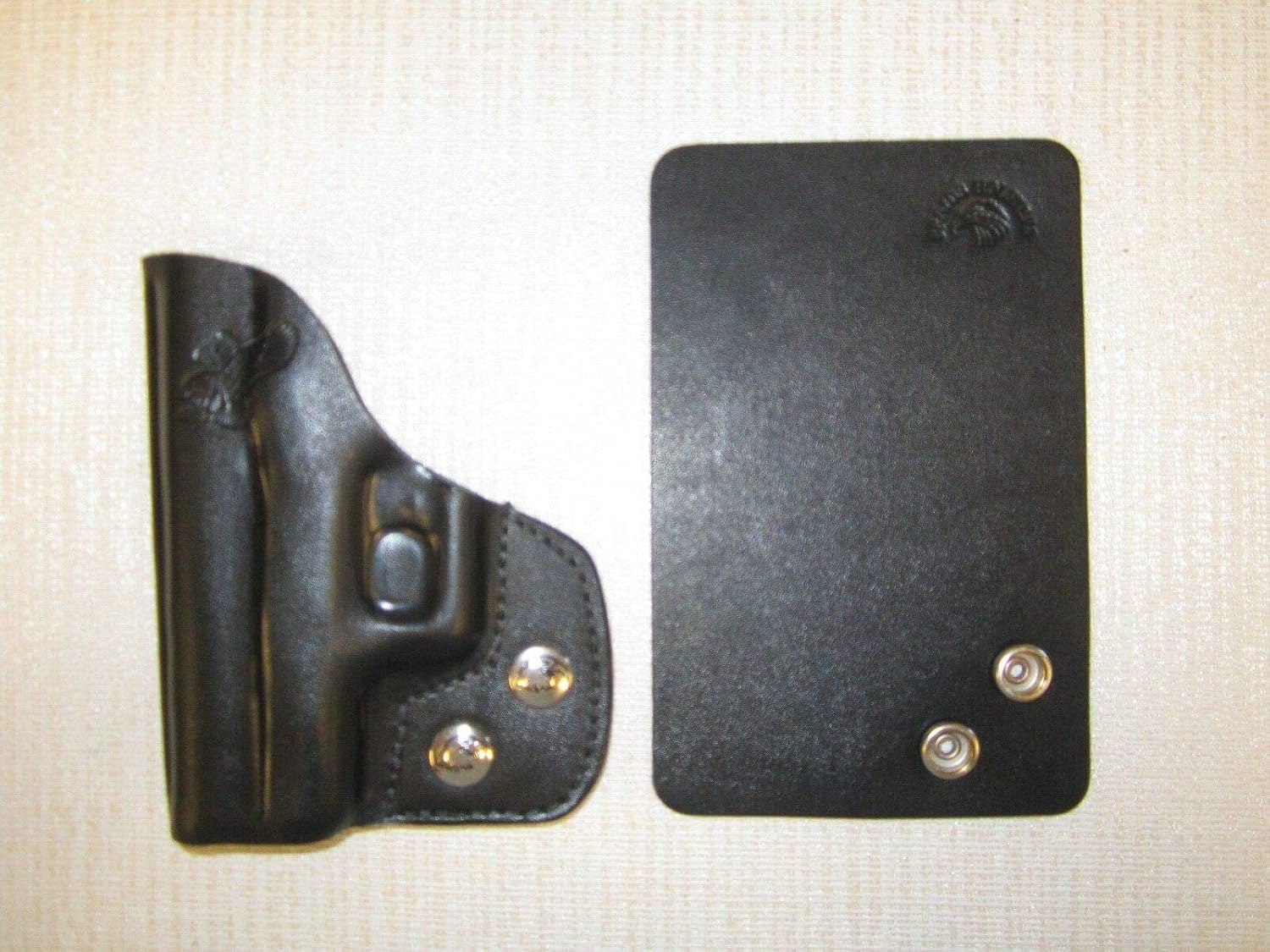 FITS Glock 43 & 43X 9 MM Formed Leather, Right Hand, Wallet and Pocket Holster
