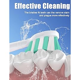 FutulkyUS Toothbrush Replacement Brush Heads for Philips Sonicare, Electric Sonic Tooth Refill Click-on Head 4100 Plaque Control, 4 Pack, White