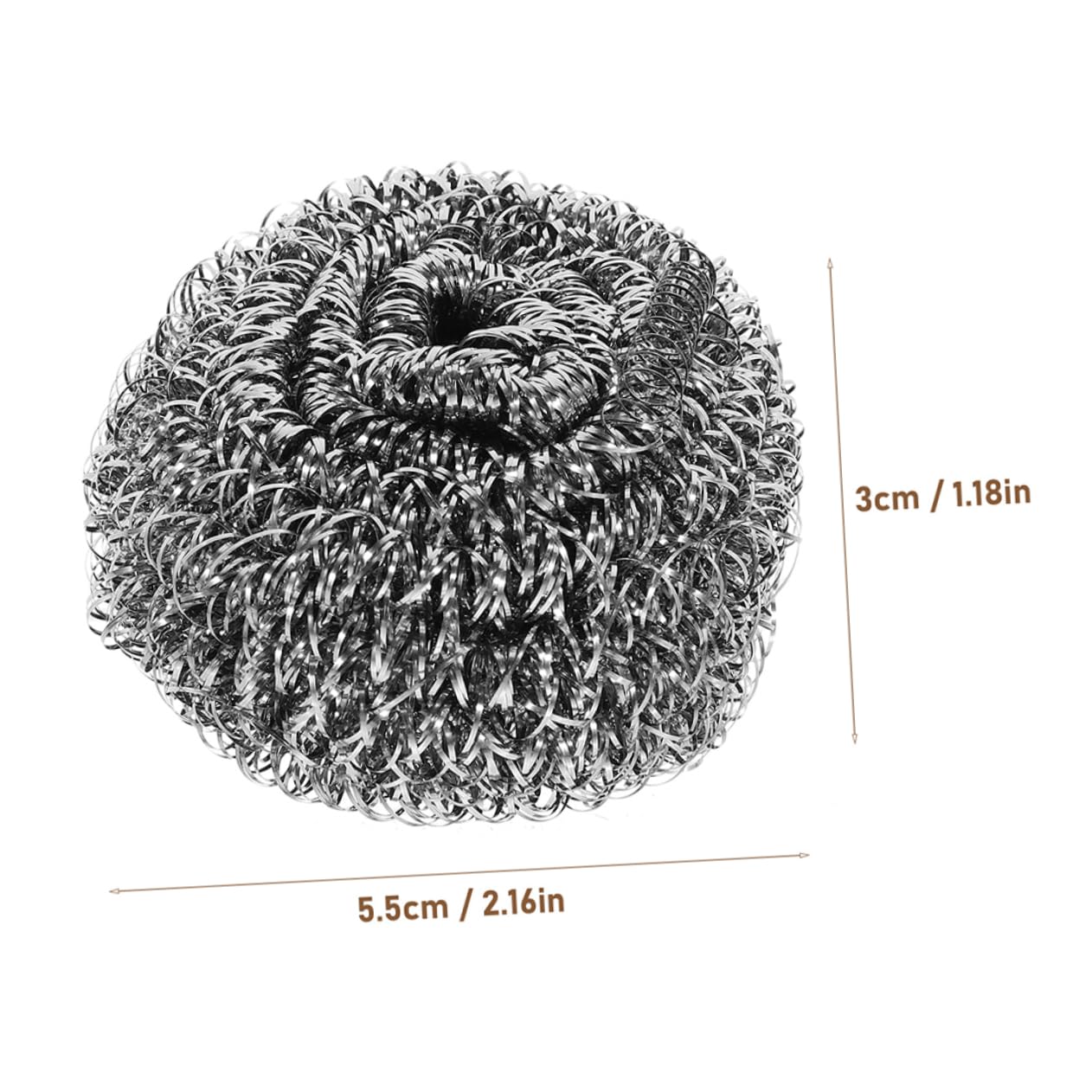 NOLITOY 12 Pack Dish Scrubbers Metal Scrubbers for Kitchen Wire Balls for Cleaning Pots Pans Oven Grill Cookware Brush