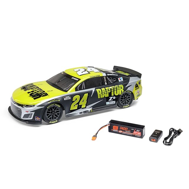 Losi 1 12 NASCAR RC Race Car William Byron No 24 2025 Raptor Chevrolet ZL1 2S AWD Brushed