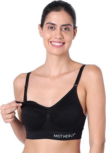 Motherly Maternity Bra Comfortable Padded Breastfeeding Nursing Bras for Women with Removable Pads