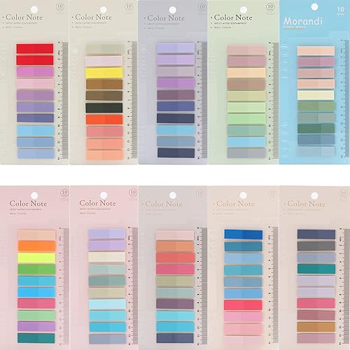 2000 pestañas adhesivas para anotar libros, notas adhesivas transparentes, pestañas de libro para carpetas, marcadores de página para cuadernos,