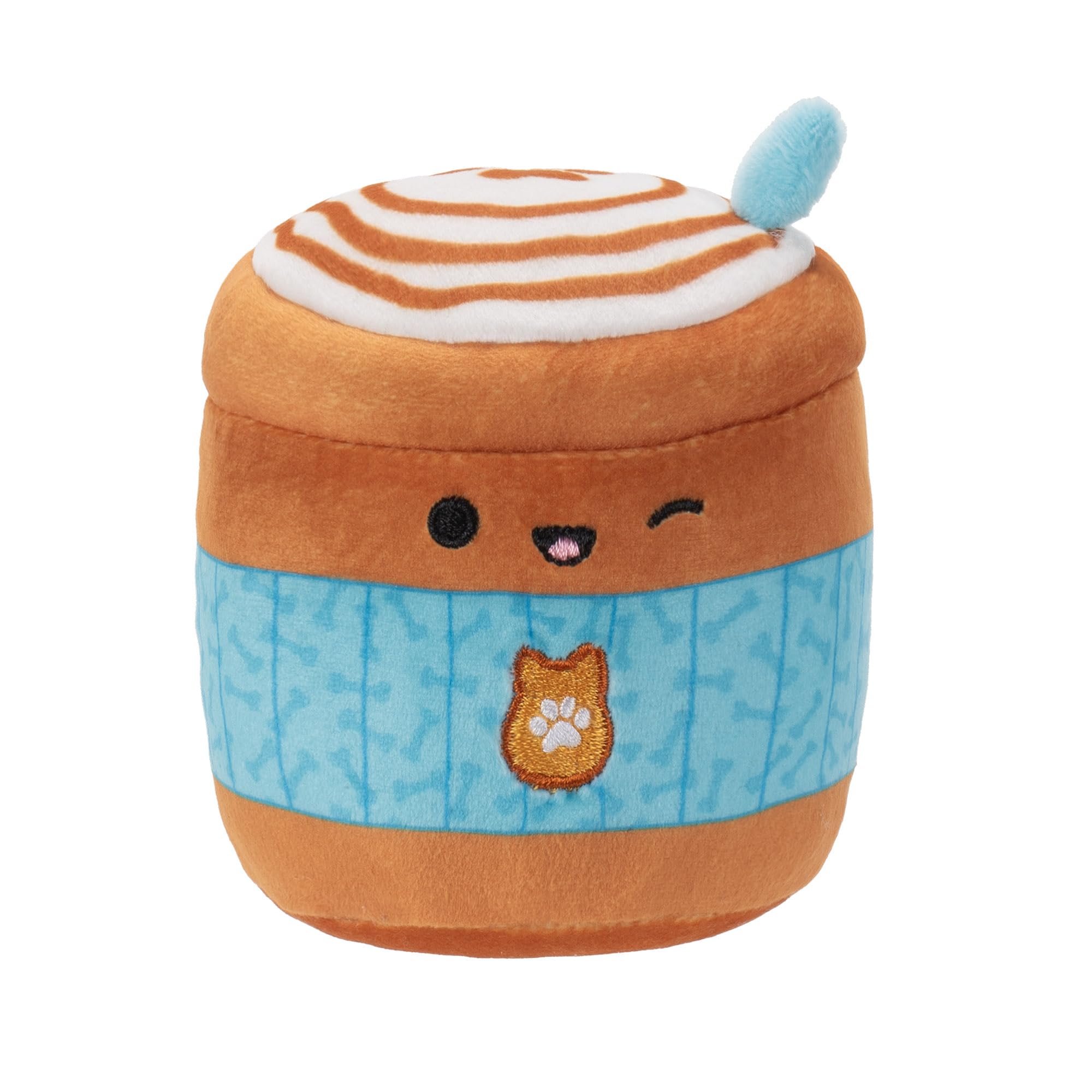 Squishmallows Chewmees 3.5-Inch Deeku Pup Latte + Lou-Lou Bacon Cupcake Chew Mees Pet toys by Original Pet Toy 2 pieces - Image 4