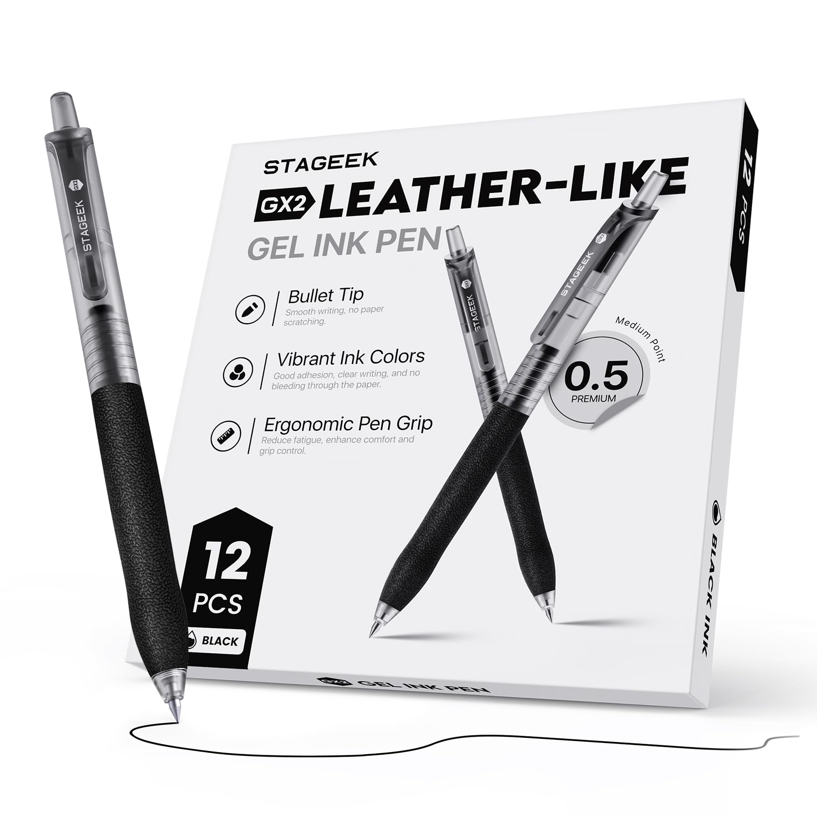 モカページ★stage6-9、10-12、pen Amazon.com: STAGEEK 0.5mm Gel Pens Fine Point Smooth Writing Pens