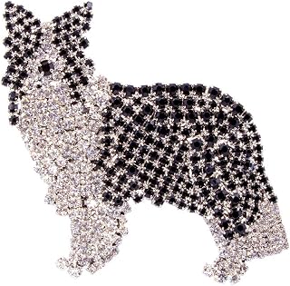 Bordie Collie Pin with Austrian Crystal by Albert Weiss