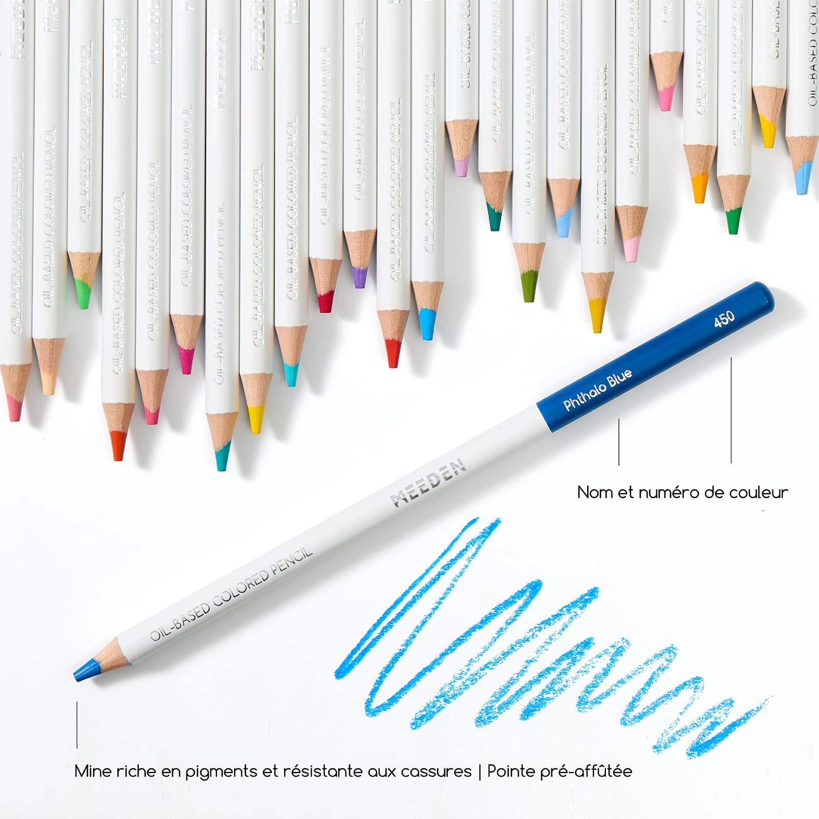 MEEDEN Lot de 72 Crayons de Couleur pour Artistes Adultes