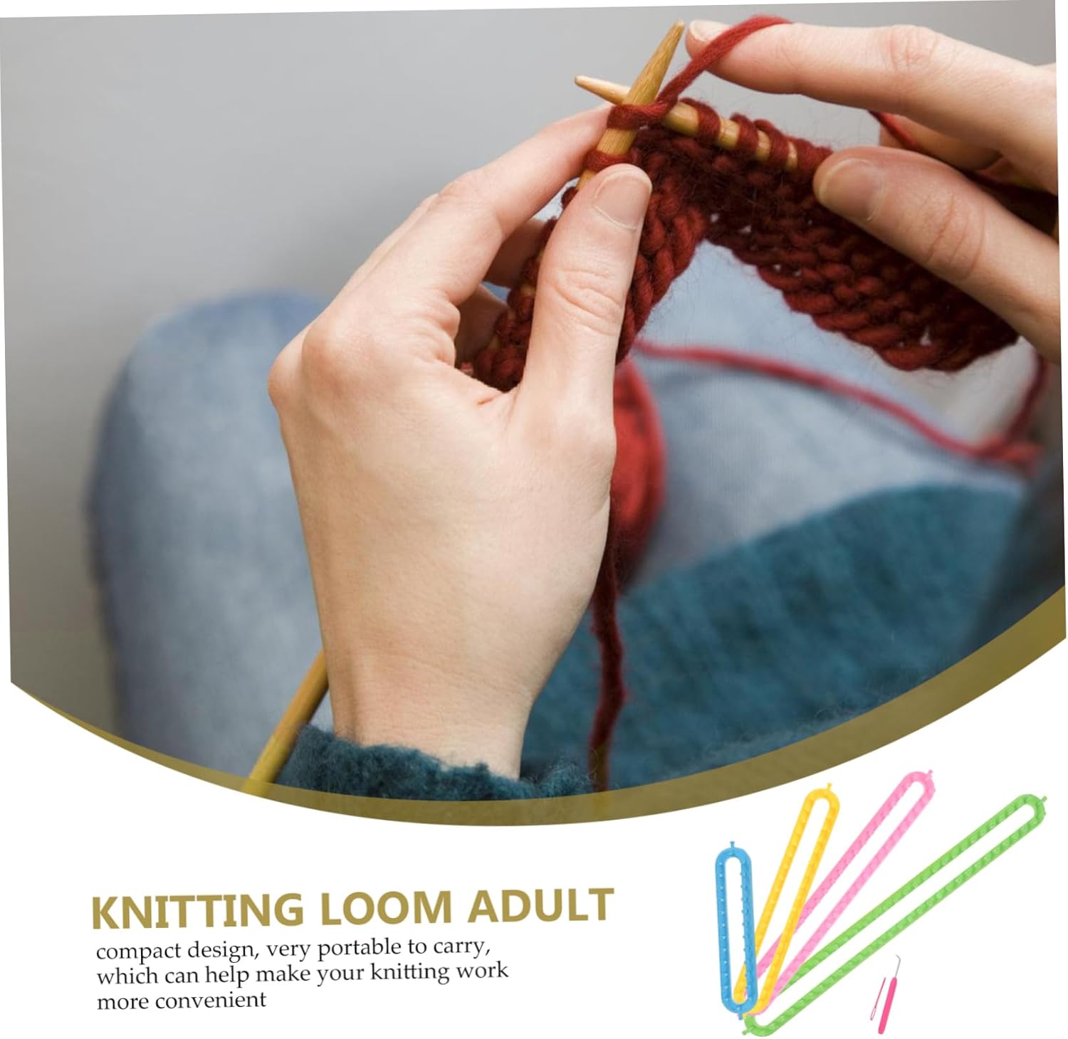 Gadpiparty 1Set Plastic Scarf Loom Durable Knitting Loom for Sweater Scarf Weaving Easy to Use DIY Tool for Beginners Professionals for Cold Weather Accessories