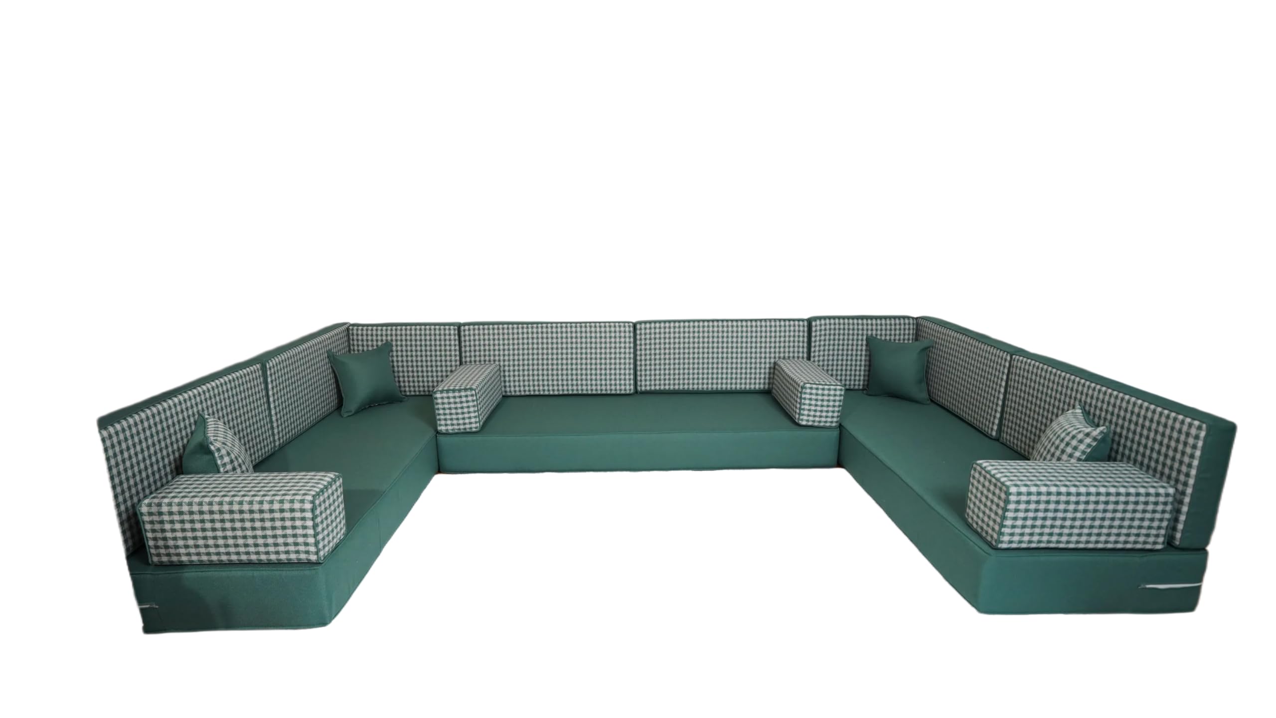 arabicsofa Middle Eastern Moroccan Majlis Seating – U Shaped Arabic Floor Cushion for Living Room – Sectional Sofa Set