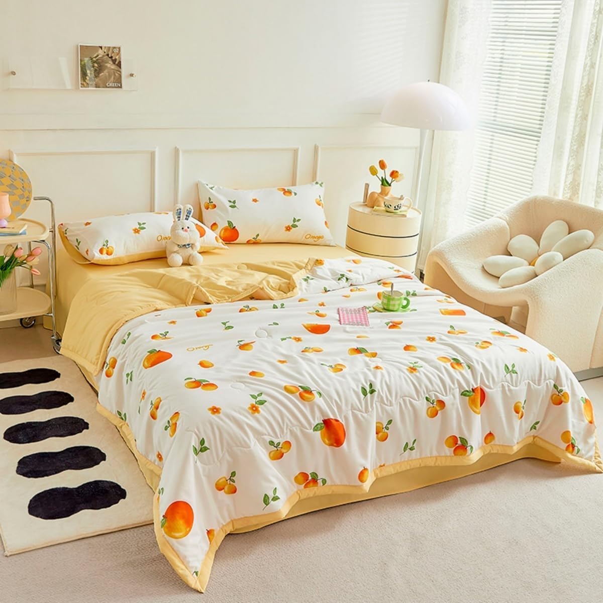 KIJyfgTR Summer Cooling Duvet All-Season Microfibre Quilted Bedspread And Decorative Blanket (duvet Only)