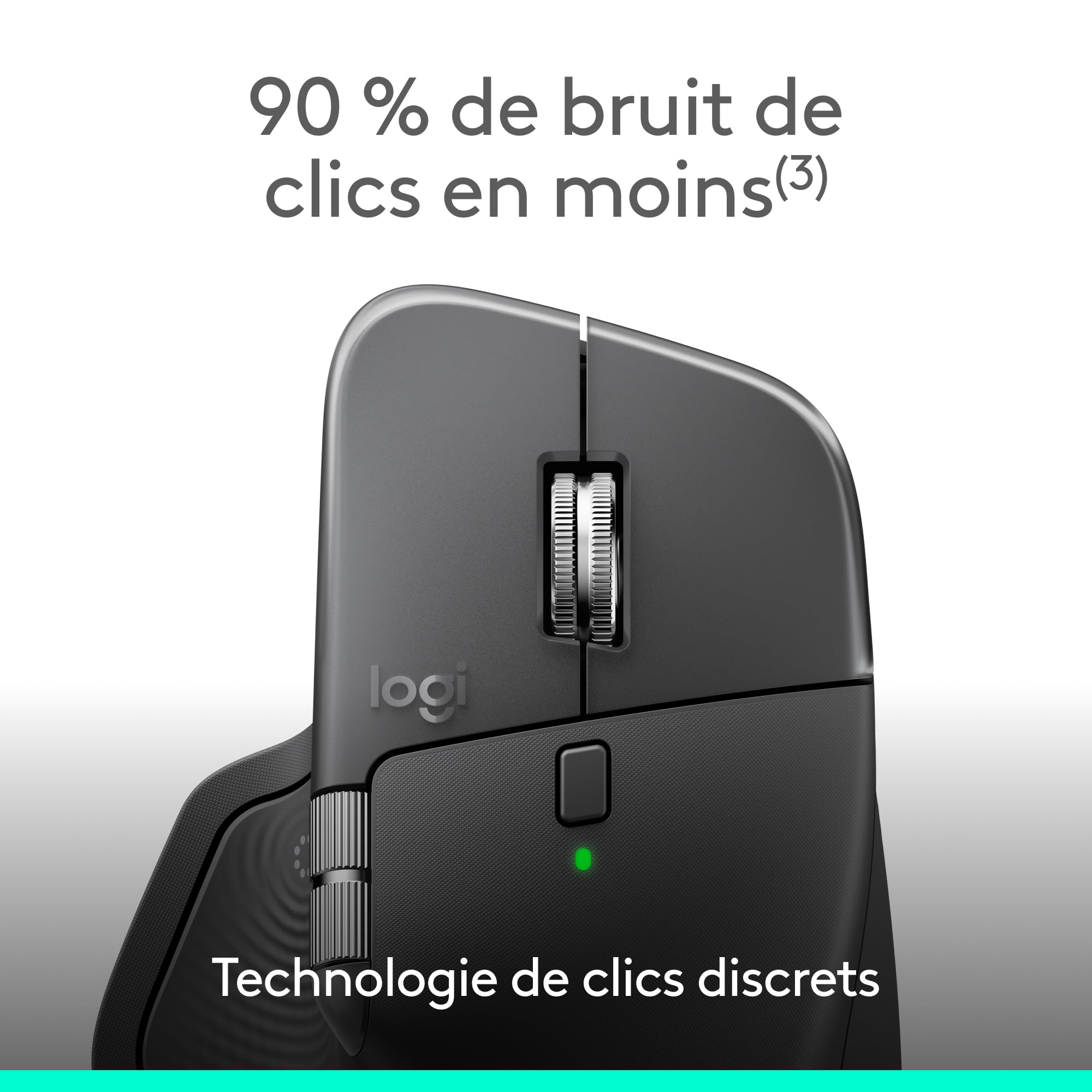 Logitech MX Master 4 for Business, souris sans fil (Graphite)