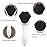 Silicone Face Scrubber Exfoliating Brush, Beomeen 2 Pack Manual Handheld Facial Cleansing Brush Blackhead Scrubber, Soft Bristles Waterproof for Face Skincare (Black White)