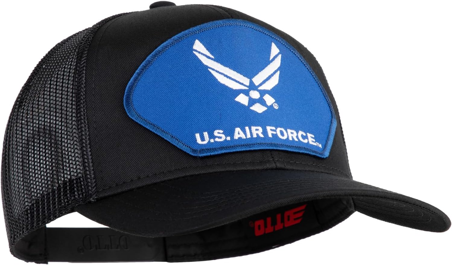 e4Hats.com U.S. Air Force Blue Patched Solid Cotton Twill Mesh Prostyle Cap